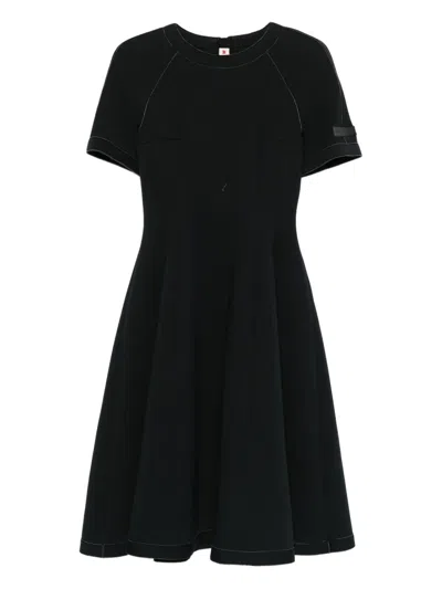 Marni Short-sleeve Flared Dress In Black