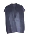 Marni Short Sleeve Jacket In Grey Leather In Grey