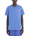 Marni Short Sleeve Logo Tee In Periwinkle