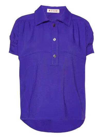 Pre-owned Marni Short-sleeve Polo Top