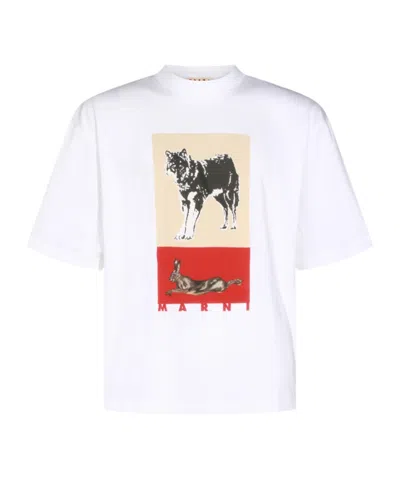 MARNI MARNI SHORT SLEEVE PRINTED T-SHIRT