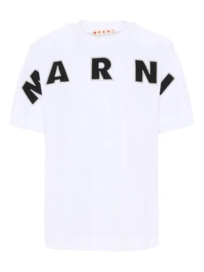Marni Kids' Short-sleeve T-shirt In White