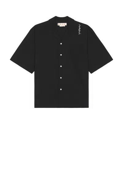 Marni Short Sleeve Shirt In Black
