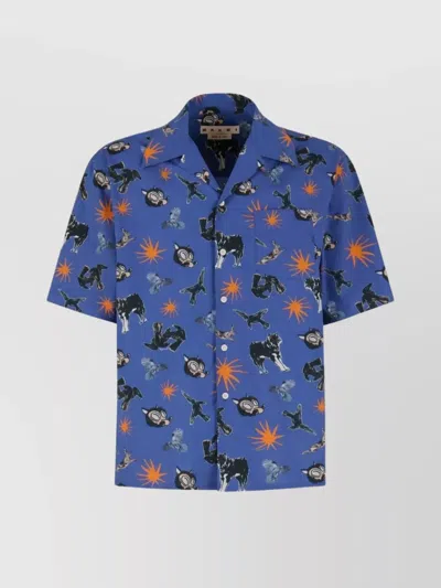 MARNI SHORT SLEEVE SHIRT GRAPHIC PRINT
