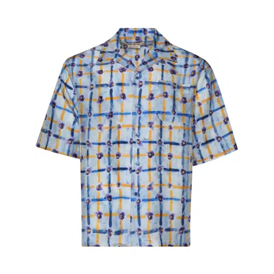 Pre-owned Marni Short-sleeve Shirt 'light Blue' | Men's Size 50