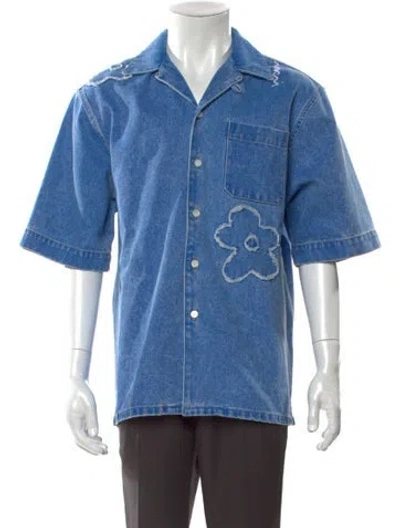 Pre-owned Marni Short Sleeve Shirt W/ Tags In Blue