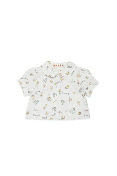 Marni Kids' Floral Shirt In Multi