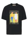 Marni Short-sleeve T-shirt In Black