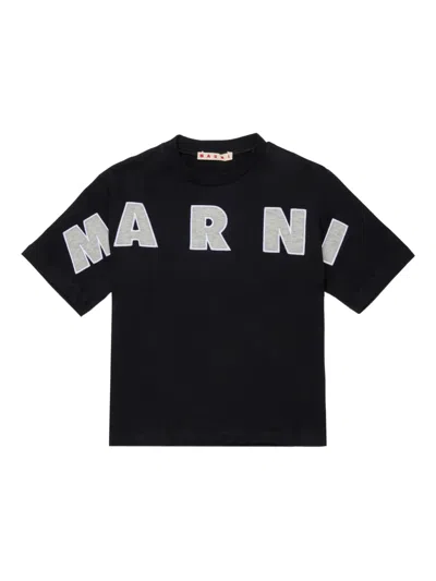 Marni Kids' Short-sleeve T-shirt In Black