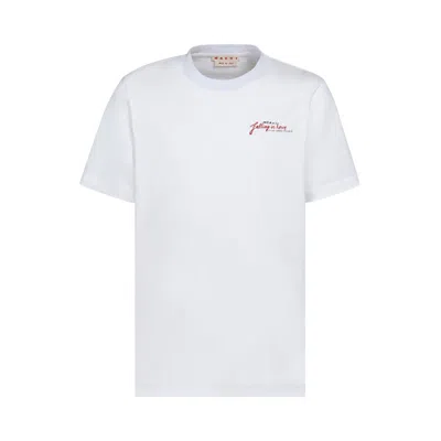 Pre-owned Marni Short-sleeve T-shirt 'lily White'