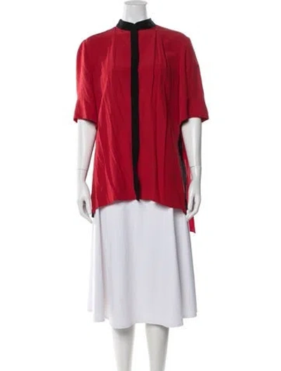 Pre-owned Marni Short Sleeve Top In Red
