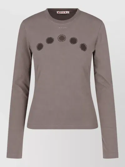 Marni Short Sleeve T-shirt In Gray