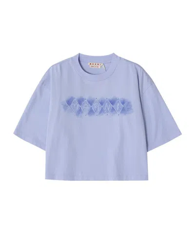 Marni Short Sleeve T-shirt In Blue