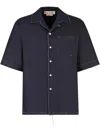 Marni Short-sleeved Denim Shirt In Blue