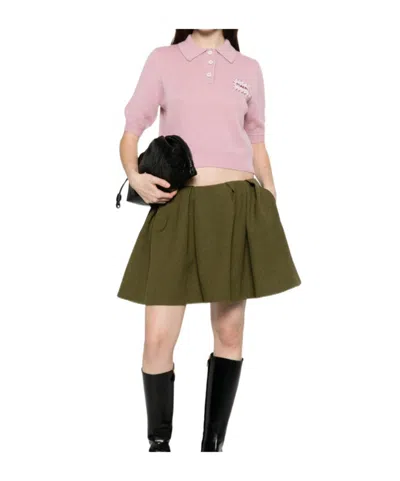 Marni Short-sleeved Knitted Shirt In Pink