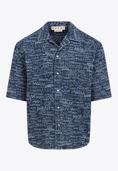 MARNI SHORT-SLEEVED LOGO SHIRT