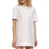 Marni Short-sleeved Oversize T-shirt Mini Dress In White