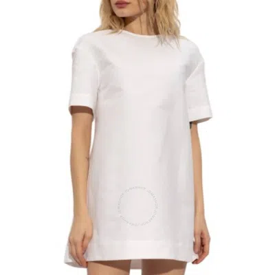 Marni Short-sleeved Oversize T-shirt Mini Dress In White