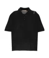 Marni Embroidered Logo Polo Shirt In Black