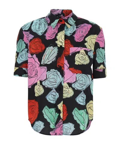 MARNI MARNI ALL OVER ROSE PRINTED SHIRT