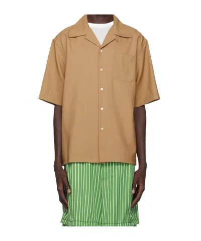 Marni Short-sleeved Shirt In Nude