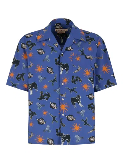 MARNI SHORT-SLEEVED SHIRT WITH PRINT