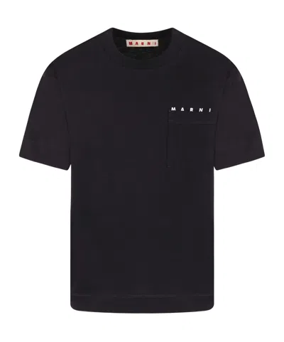 Marni Short-sleeved T-shirt In Black