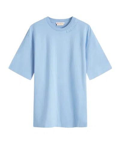 MARNI LOGO-PATCH COTTON T-SHIRT