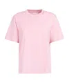 Marni Logo-embroidered Cotton T-shirt In Pink