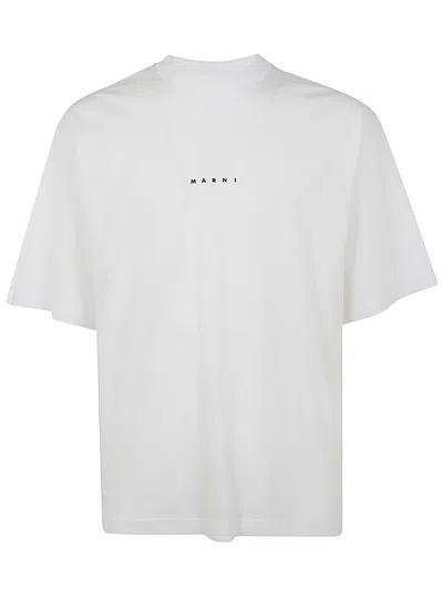 Marni Short Sleeved T-shirt Relaxed Fit In White
