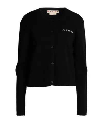 Marni Short Sleeves Cardigans In Black