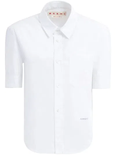 Marni Short Sleeves Shirt Clothing In White