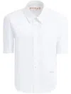 Marni Short-sleeved Tailored Cotton Shirt In White