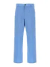 Marni Logo Embroidered Pants With Pockets And Loops
