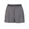 Marni Pleated Shorts With Branded Band In Grey