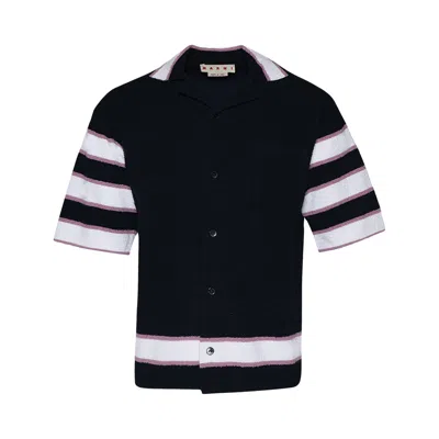 Pre-owned Marni Short-sleeve Shirt 'ink' | Black | Men's Size 48