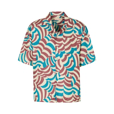 Pre-owned Marni Short-sleeve Shirt 'tobacco' | Brown | Men's Size 46