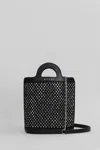 Marni Nano Tropicalia Crystal-embellished Bucket Bag In Black