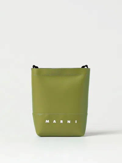 Marni Shoulder Bag  Men Colour Olive In Burgundy