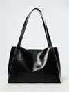 Marni Rectangular Two-tone Shoulder Bag With Long Handles In Black