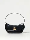 Marni Butterfly Hobo Bag In Black Leather In Black
