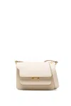 Marni Off-white Saffiano Leather Mini Trunk Bag In White