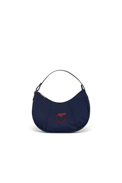 Marni Kids' Shoulder Bag With Logo In Blue