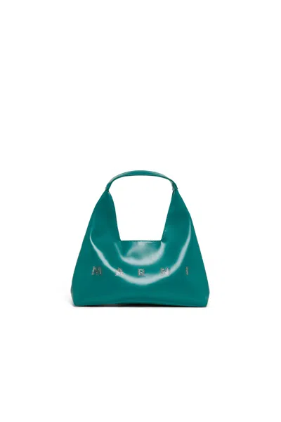 Marni Kids' Shoulder Bag With Logo In Green