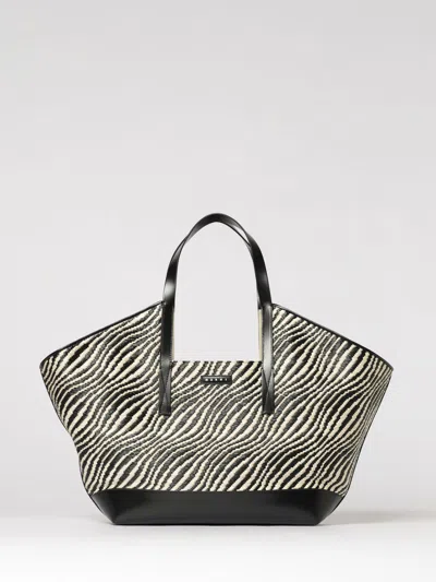 Marni Tote Bag Woman Color Black In Multi