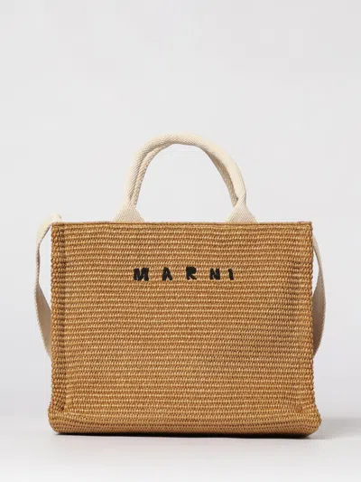 MARNI MARNI TOTE BAG WOMAN COLOR NATURAL,440407067