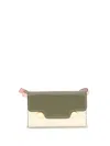 Marni Trunkaroo Embellished Color-block Leather Shoulder Bag In Green