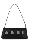 Marni Rectangular Shoulder Bag With Gold-tone Hardware In Black