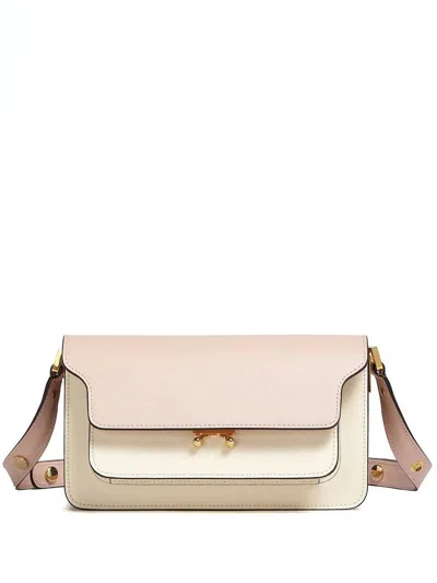 Marni Tasche Trunk Aus Leder In Beige