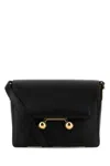 Marni Womens Black Trunkeroo Branded-hardware Leather Shoulder Bag In Black